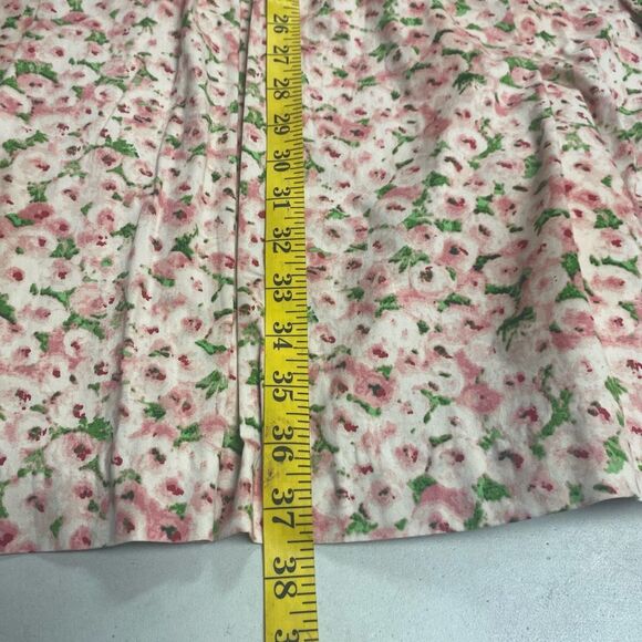 TALBOTS Women’s Ivory Floral Pleated Print Shift Dress Size 16W SEE‎ DESCRIPTION - Picture 4 of 12